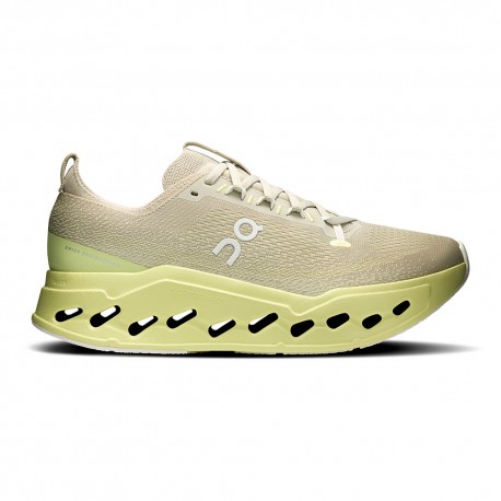 On Cloudsurfer Max Pelican Limelight - Scarpe Running Uomo