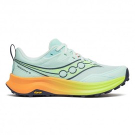 Saucony Peregrine 16 Aqua Citron - Scarpe Trail Running Donna