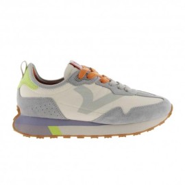 Victoria Bolt Nylon Crema Grigio - Sneakers Donna