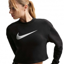 Nike Pro Felpa Palestra Girocollo Pro Nero Donna