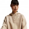 Nike Sportswear Phoenix Felpa Crop Con Cappuccio Verde Donna
