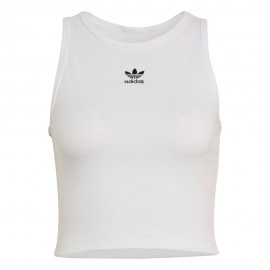 ADIDAS Originals Essentials Top Trefoil Bianco Donna