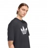 ADIDAS Originals Adicolor Trefoil T-Shirt Big Logo Nero Uomo