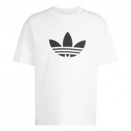 ADIDAS Originals Adicolor Trefoil T-Shirt Big Logo Bianco Uomo