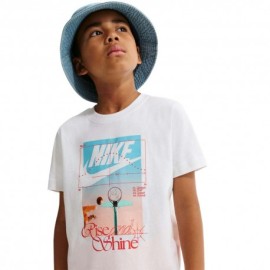 Nike Sportswear Maglietta Palestra Big Logo Bianco Bambino