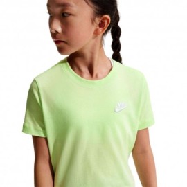 Nike Sportswear Maglietta Palestra Logo Piccolo Lime Bambino