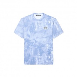 Ea7 T-Shirt Tennis Pro Graphic Bublik Fancy Light Blue Uomo