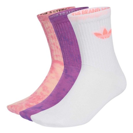 ADIDAS Originals Calza Tie Die Trefoil 3 Pack Multi
