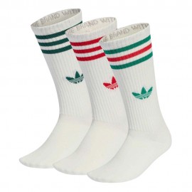 ADIDAS Originals 3-Stripes High Calza Tris Pack Bianco