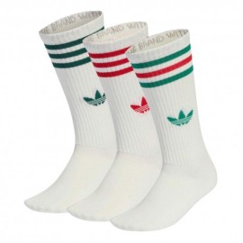 ADIDAS Originals 3-Stripes High Calza Tris Pack Bianco