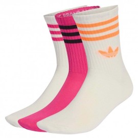 ADIDAS Originals 3-Stripes Calza Trefoil High 3 Pack Fuxia