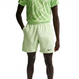 Nike Short Tennis Court Victory Lime Nero Uomo