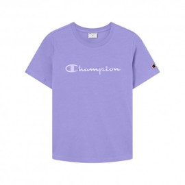 Champion T-Shirt Logo Tonale Viola Donna
