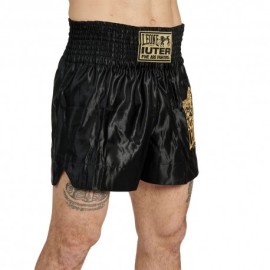 Leone Pantaloncini Kick Boxing X Iuter Nero Uomo