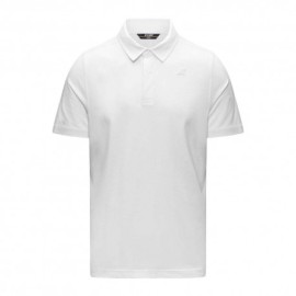 K-Way Polo Jersey Light Stretch Bianco Uomo