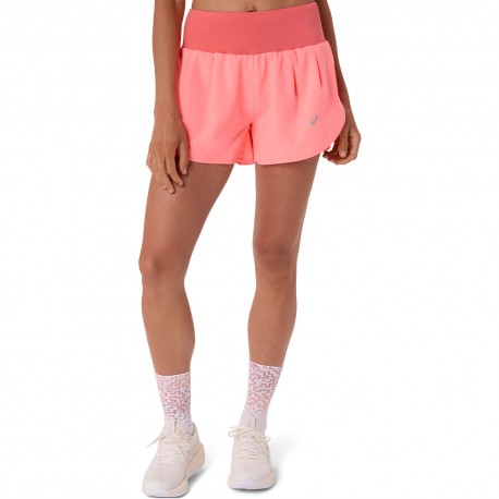 Asics Pantaloncini Running Road 3.5" Sun Coral Donna