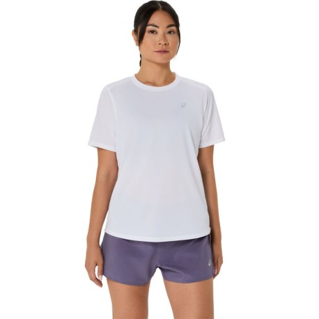 Asics Maglia Running Core Brillant Bianco Donna