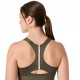 Asics Reggiseno Sportivo Road Zip Dark Olive Donna
