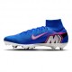 Nike Mercurial Zm Superfly 10 Elt Sg-Pro Blu Bianco - Scarpe Da Calcio Uomo
