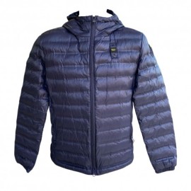 Blauer Piumino Bottoni Moon Blu Donna