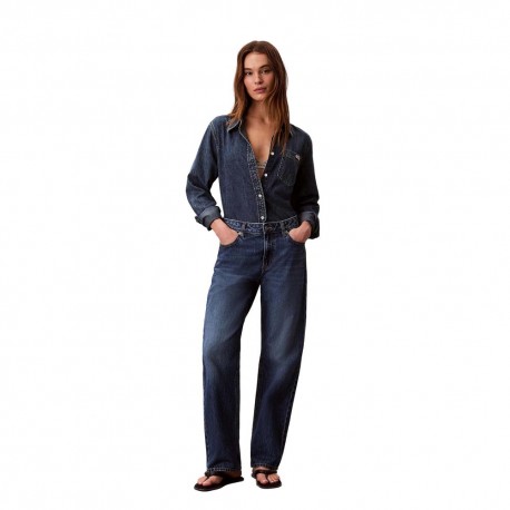 Calvin Klein Jeans Straight 90 S Julius Blu Donna