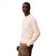 Calvin Klein Maglia Maniche Lunghe Waffle Logo Bianco Uomo