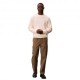 Calvin Klein Maglia Maniche Lunghe Waffle Logo Bianco Uomo