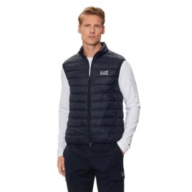 Ea7 Gilet Sportivo Logo Blu Uomo