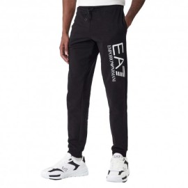 Ea7 Pantaloni Con Polsino Core Big Logo Nero Uomo