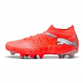 Puma Future 9 Match Fg Ag Rosso Grigio - Scarpe Calcio Uomo
