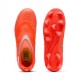 Puma Future 9 Match Ll Fg Ag Rosso Grigio - Scarpe Calcio Bambino