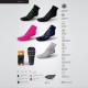 R-Evenge Calze da Palestra Wellness Classic New Fucsia/Cielo Unisex