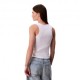 Calvin Klein Canotta Rib Bianco Donna