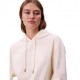 Calvin Klein Felpa Con Cappuccio Monogram Bianco Donna
