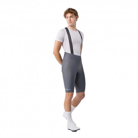 Castelli Salopette Ciclismo Espresso 2 Smoky Gray Uomo