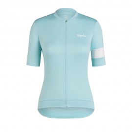 Rapha Maglia Ciclismo Core Light Blue Bianco Donna