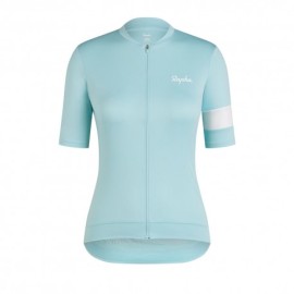 Rapha Maglia Ciclismo Core Light Blue Bianco Donna