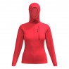 Rock Experience Felpa In Pile Arrows 2.0 Hoodie Fiery Coral Donna