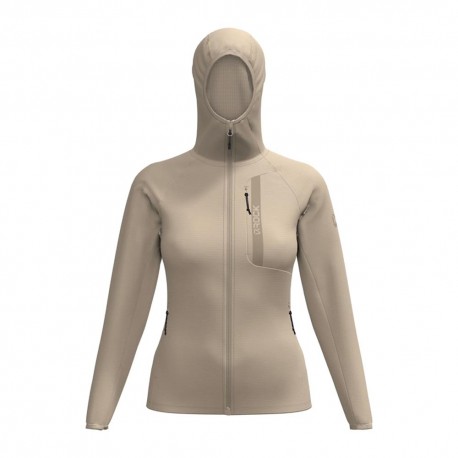 Rock Experience Felpa In Pile Arrows 2.0 Hoodie Humus Donna