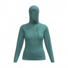 Rock Experience Felpa In Pile Arrows 2.0 Hoodie Oil Blue Donna