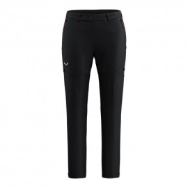 Salewa Pantaloni Trekking Convertibile Puez Talvena Nero Out Donna