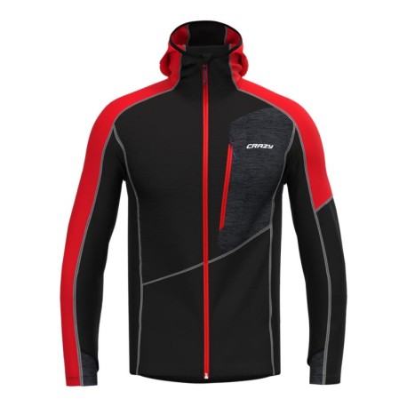 Crazy Felpa Trekking Traverse Man Slate-Nero Uomo