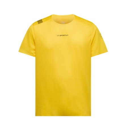 La Sportiva T-Shirt Trail Running Pure Giallo Nero Uomo