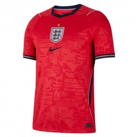 Nike Inghilterra 2026 Stadium Away Maglia Maniche Corte Rosso Obsidian Bianco Uomo