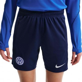 Nike Inter Milan Strike Pantaloncini Calcio Training Blu Bianco Bambino