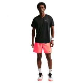 Nike Court Victory Short Tennis Hot Lava Nero Uomo