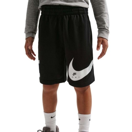 Nike Sportswear Club Shorts Sportivi Big Swoosh Nero Bambino