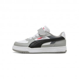 Puma Caven Iiii Ps Bianco Grigio Nero - Scarpe Da Ginnastica Bambino