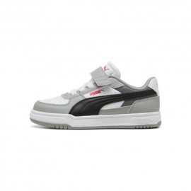 Puma Caven Iiii Ps Bianco Grigio Nero - Scarpe Da Ginnastica Bambino
