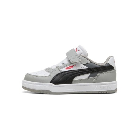 Puma Caven Iiii Ps Bianco Grigio Nero - Scarpe Da Ginnastica Bambino